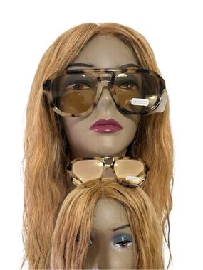 Oversized Tortoiseshell Women's Sunglasses - Brown Gradient Lenses